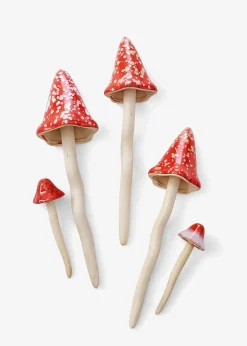 bonprix Amanites tue-mouches à piquer (ens. 5 pces)| Jardin & Balcon·Déco De Jardin & Éclairage|Déco De Jardin & Éclairage