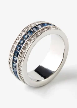 Femme bonprix Bijoux|Bague sertie de strass en cristal de verre