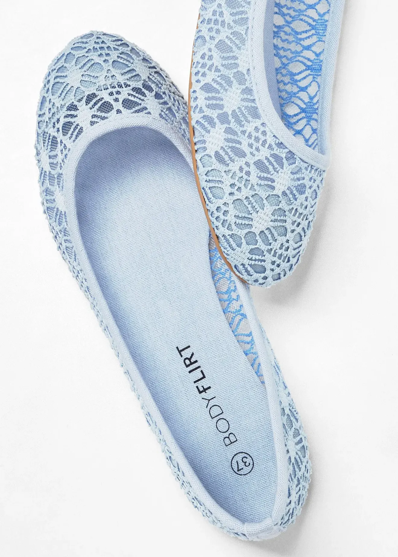 bonprix Ballerines à dentelle|Femme Chaussures D'Été