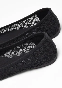 bonprix Ballerines à dentelle|Femme Chaussures D'Été