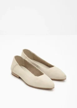 bonprix Ballerines en cuir|Femme Chaussures D'Été