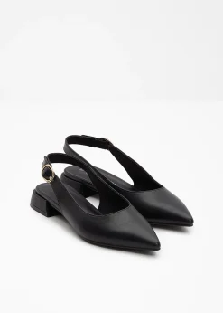 bonprix Ballerines slingback avec boucle|Femme Chaussures D'Été