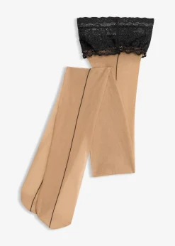 Femme bonprix Lingerie Érotique|Chaussettes & Collants|Bas autofixants avec dentelle 20D