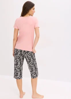 bonprix Bas et 2 hauts de pyjama 100% coton (ens. 3 pces)|Femme Lingerie Nuit