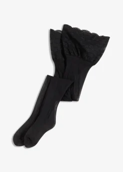 Femme bonprix Lingerie Érotique|Chaussettes & Collants|Bas jarretelles 20den à dentelle