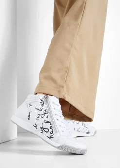 bonprix Baskets montantes zippées|Femme Filles·Sneakers|Sneakers