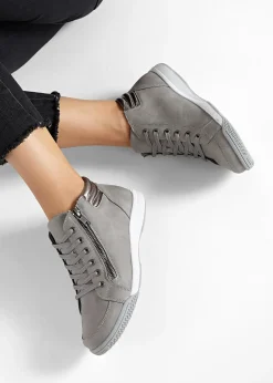 Femme bonprix Chaussures D'Hiver Fourrées|Sneakers|Baskets montantes zippées