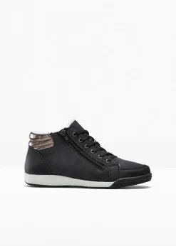 Femme bonprix Chaussures D'Hiver Fourrées|Sneakers|Baskets montantes zippées
