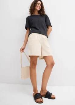 Femme bonprix Shorts|Pantalons|Bermuda 100% coton