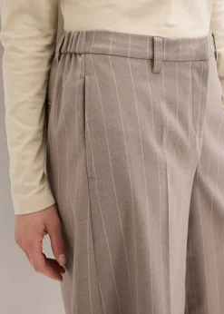 bonprix Bermuda à rayures tennis et pinces|Femme Shorts|Pantalons