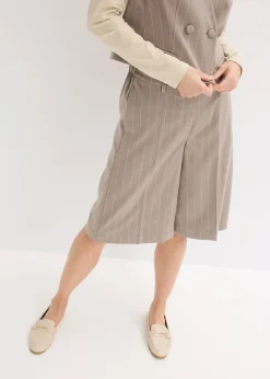 bonprix Bermuda à rayures tennis et pinces|Femme Shorts|Pantalons