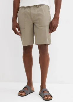 Homme bonprix Shorts|Pantalons|Bermuda à taille élastiquée, Regular