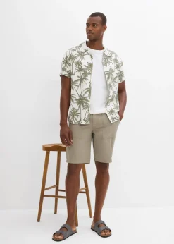 Homme bonprix Shorts|Pantalons|Bermuda à taille élastiquée, Regular