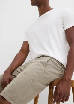 Homme bonprix Shorts|Pantalons|Bermuda à taille élastiquée, Regular