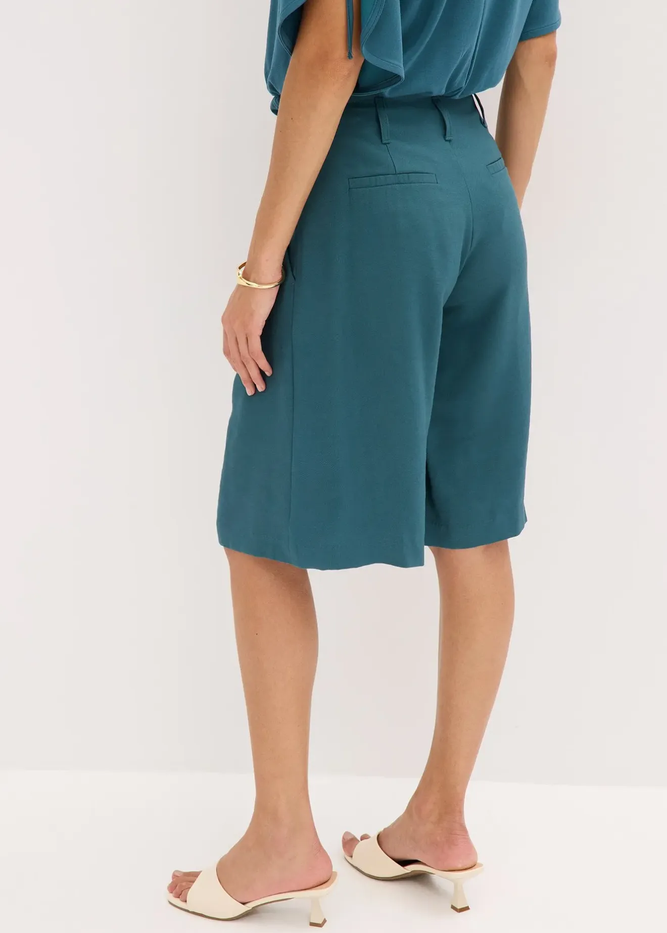 bonprix Bermuda ample à pinces|Femme Shorts|Pantalons