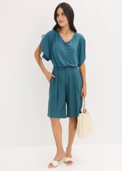 bonprix Bermuda ample à pinces|Femme Shorts|Pantalons