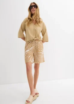 bonprix Bermuda avec taille élastiquée|Femme Shorts|Pantalons