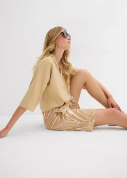 bonprix Bermuda avec taille élastiquée|Femme Shorts|Pantalons