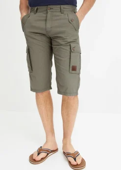 bonprix Bermuda cargo 100% coton, Regular|Homme Shorts|Pantalons