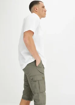 bonprix Bermuda cargo 100% coton, Regular|Homme Shorts|Pantalons