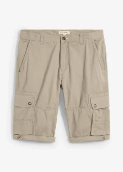 bonprix Bermuda cargo 100% coton, regular|Homme Shorts|Pantalons