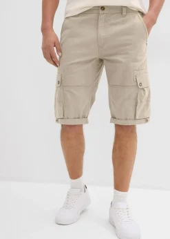 bonprix Bermuda cargo 100% coton, regular|Homme Shorts|Pantalons