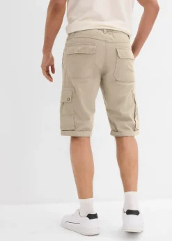 bonprix Bermuda cargo 100% coton, regular|Homme Shorts|Pantalons