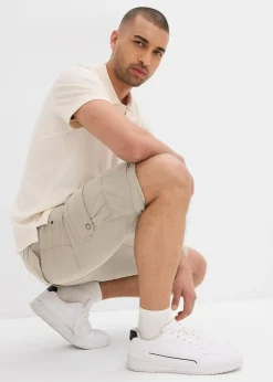 bonprix Bermuda cargo 100% coton, regular|Homme Shorts|Pantalons