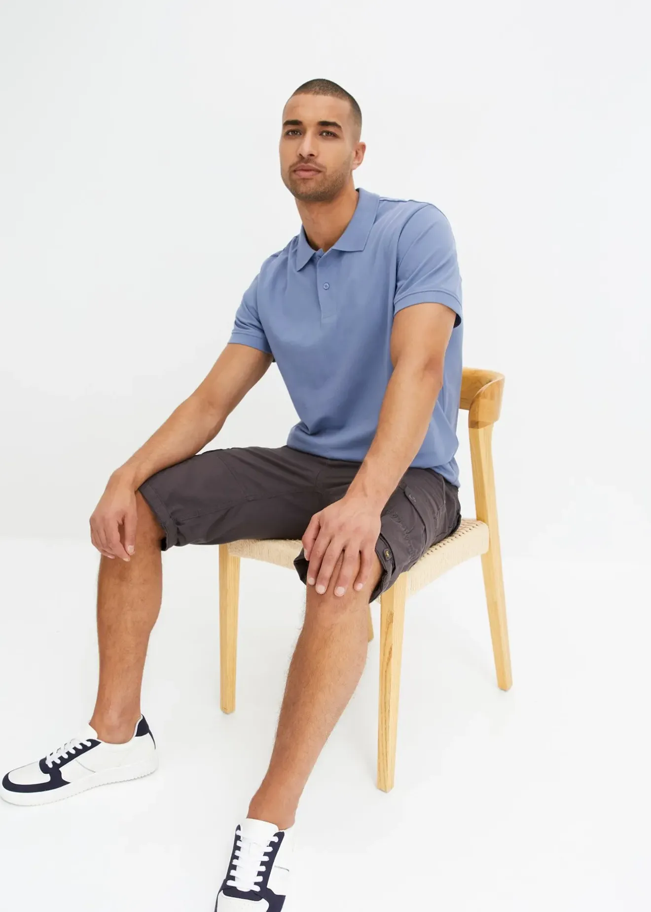 Homme bonprix Shorts|Pantalons|Bermuda cargo 100% coton, regular