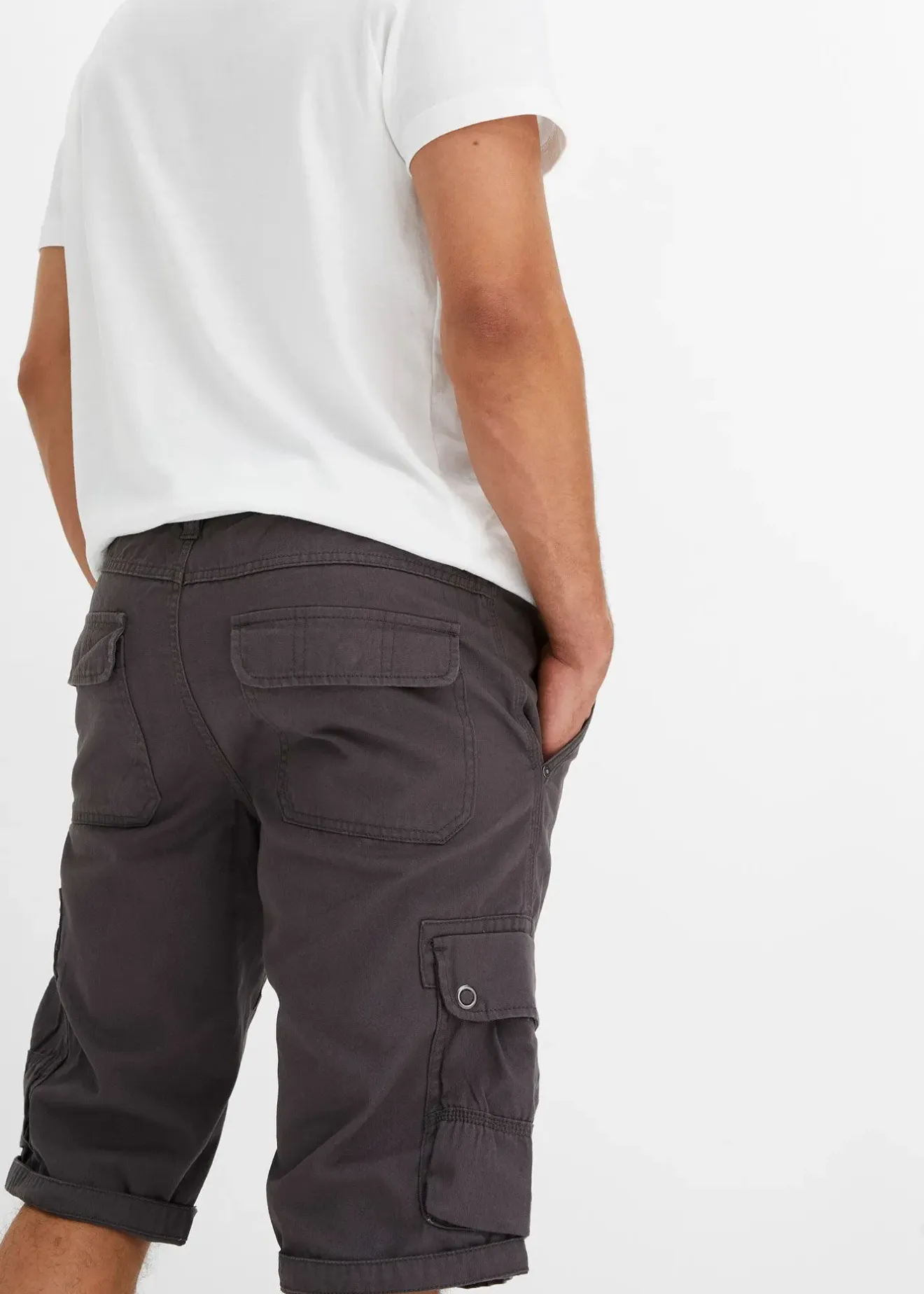 Homme bonprix Shorts|Pantalons|Bermuda cargo 100% coton, regular