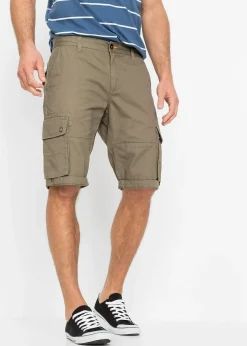 bonprix Bermuda cargo 100% coton, regular|Homme Shorts|Pantalons