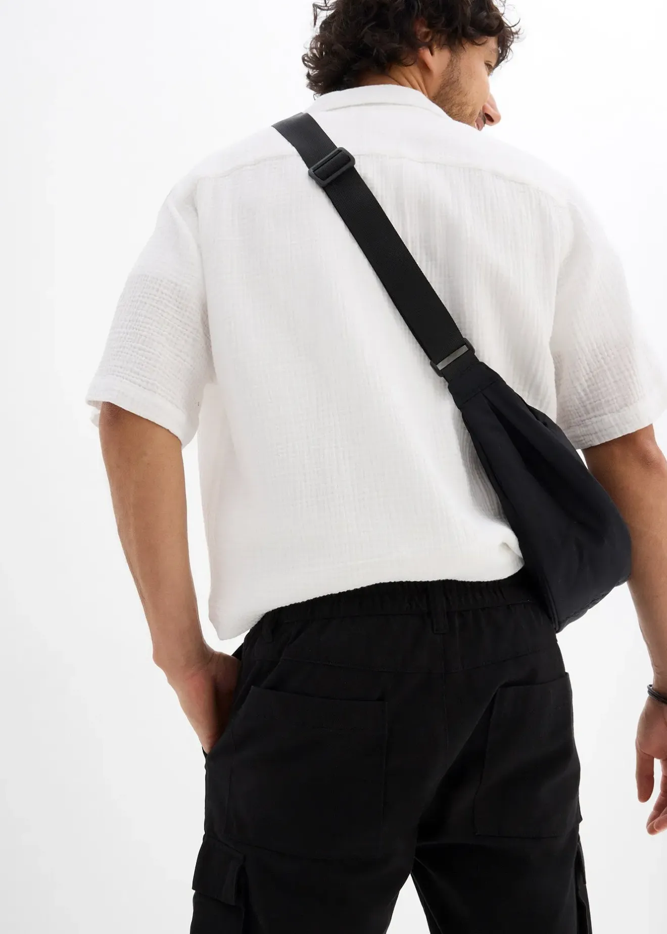 Homme bonprix Shorts|Pantalons|Bermuda cargo à taille élastiquée, regular