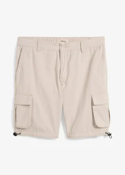 bonprix Bermuda cargo à taille élastiquée, regular|Homme Shorts|Pantalons