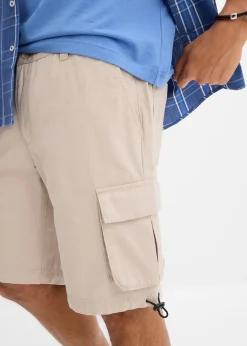 bonprix Bermuda cargo à taille élastiquée, regular|Homme Shorts|Pantalons