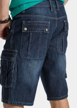 Homme bonprix Shorts|Jeans|Bermuda cargo en jean, regular