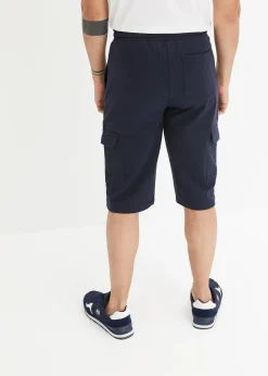Homme bonprix Shorts|Vêtements De Sport|Bermuda cargo en sweat 100% coton