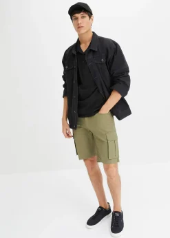 Homme bonprix Shorts|Pantalons|Bermuda cargo extensible, regular