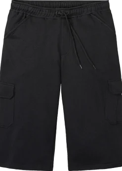 bonprix Bermuda cargo long en sweat 100% coton, regular|Homme Shorts|Vêtements De Sport