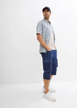 Homme bonprix Shorts|Pantalons|Bermuda cargo long extensible coupe confort, regular