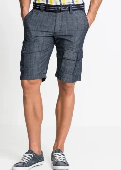 bonprix Bermuda cargo loose, 100% coton|Homme Shorts|Pantalons