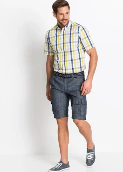 bonprix Bermuda cargo loose, 100% coton|Homme Shorts|Pantalons