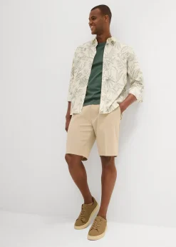 Homme bonprix Shorts|Pantalons|Bermuda chino à pinces, Regular
