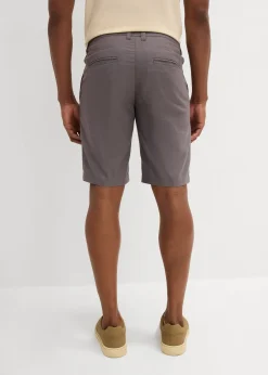 bonprix Bermuda chino en lin mélangé, Regular|Homme Shorts|Pantalons