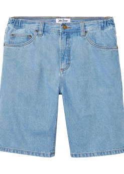 bonprix Bermuda classique en jean avec taille élastiquée|Homme Shorts|Jeans