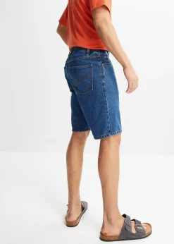 Homme bonprix Shorts|Jeans|Bermuda classique en jean avec taille élastiquée