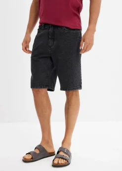 bonprix Bermuda classique en jean avec taille élastiquée|Homme Shorts|Jeans