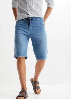 Homme bonprix Shorts|Jeans|Bermuda confortable en jean et molleton, Regular