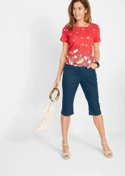 bonprix Bermuda coton avec taille confortable|Femme Shorts|Pantalons