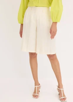 Femme bonprix Shorts|Pantalons|Bermuda doux en viscose mélangée