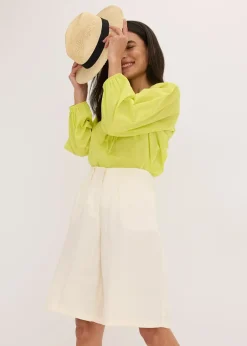 Femme bonprix Shorts|Pantalons|Bermuda doux en viscose mélangée